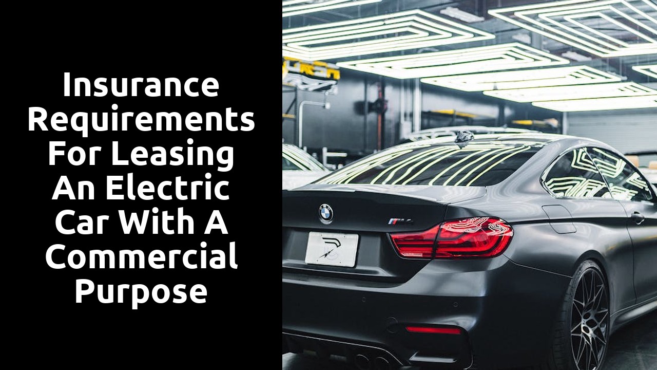 Insurance requirements for leasing an electric car with a commercial purpose