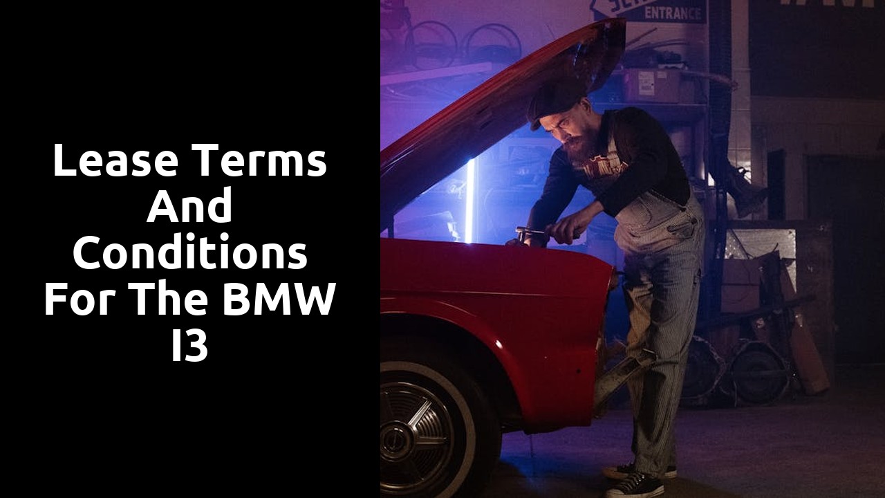 Lease terms and conditions for the BMW i3