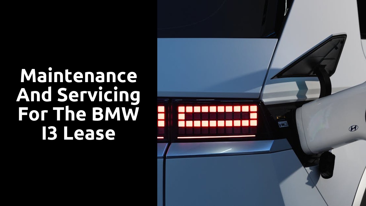 Maintenance and servicing for the BMW i3 lease