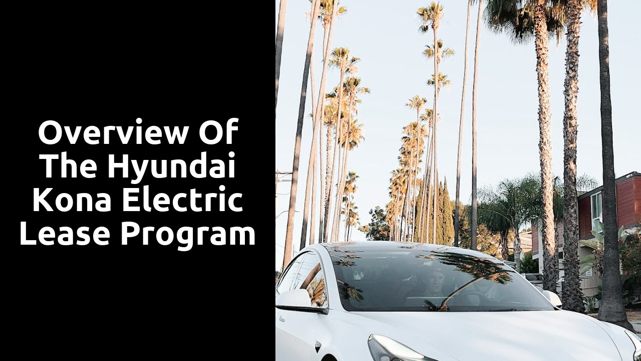Overview of the Hyundai Kona Electric lease program