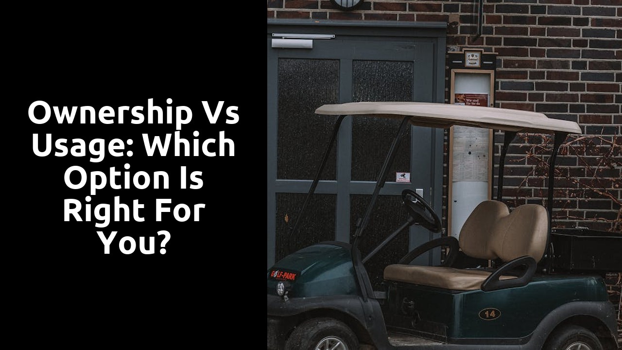 Ownership vs Usage: Which Option is Right for You?