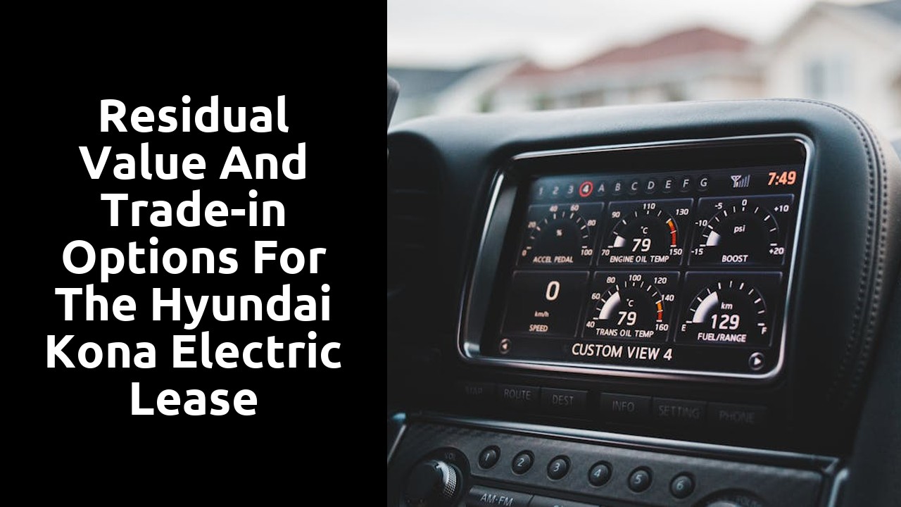 Residual value and trade-in options for the Hyundai Kona Electric lease