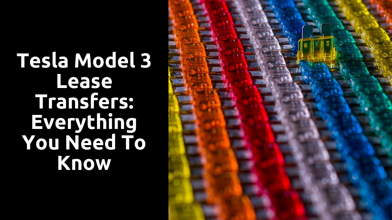 Tesla Model 3 Lease Transfers: Everything You Need to Know